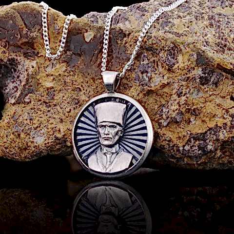 925 Ayar Gümüş 3D Atatürk Kolye