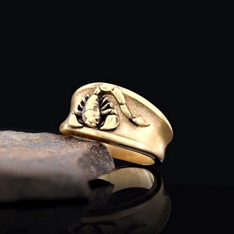 925 Ayar Gümüş Akrep Burcu Yüzük