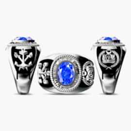 925 Ayar Gümüş Deniz Harp Okulu Yüzüğü