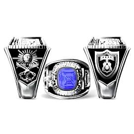 925 Ayar Gümüş Deniz Kuvvetleri Komutanlığı Yüzüğü