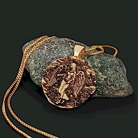 925 Ayar Gümüş Kişiye Özel Üretim Başak Burcu Kolye