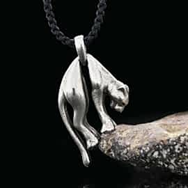 925 Ayar Gümüş Kolye Panter