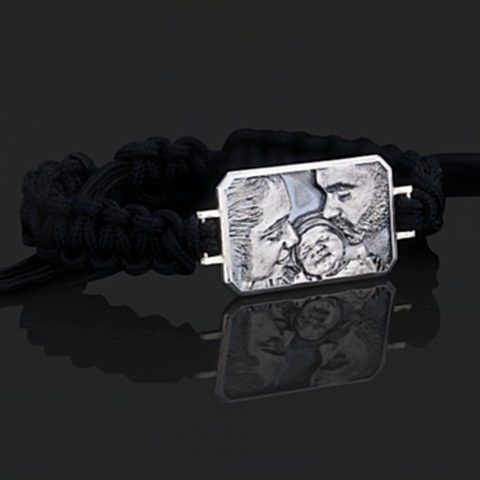 Aile Fotoğraflı Özel Üretim El Yapımı Bileklik