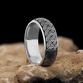 Örgü Desenli Elişi 925 Ayar Gümüş Alyans