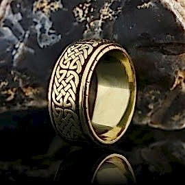 Sırmalı Hasır İşlemeli Gümüş Alyans