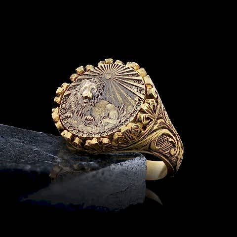 Aslan Burcu Gümüş Yüzük, 925 Ayar Gümüş Aslan Burç Yüzük