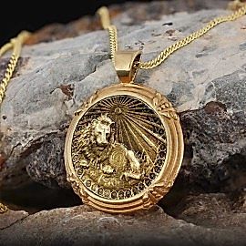 Aslan Burcu Kolye Gümüş