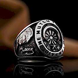 Taşsız Atatürk İmzalı ve Ne Mutlu Türküm Diyene Yazılı Gümüş Yüzük