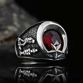 925 Ayar Gümüş Atatürk İzindeyiz ve Türkiye Harita İşlemeli Yüzük