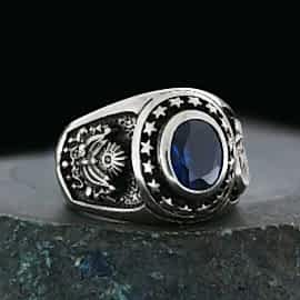 Ay Yıldız Osmanlı Devlet Armalı Yüzüğü