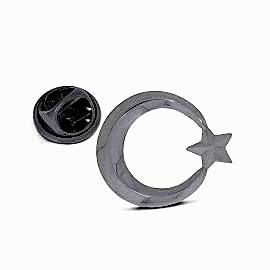 Özel Sade Tasarım Ay Yıldız Rozet