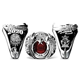 Bando Askeri Lisesi Yüzüğü 2020, Tek Başlı Kartal Taşlı Yüzük