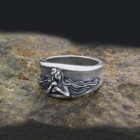 Başak Burcu El Yapımı 925 Ayar Gümüş Kadın Yüzük