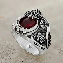 925 Ayar Gümüş Bekçi Yüzüğü 2019 - 1. Dönem