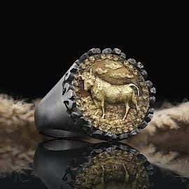 Boğa Burcu 925 Ayar Gümüş Yüzük