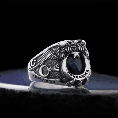 Çift Başlı Kartal Jandarma Komando Yüzüğü 2026