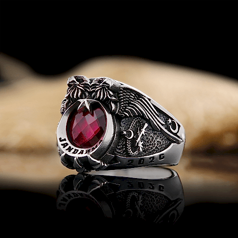 Çift Başlı Kartal Jandarma Uzman Komando Yüzüğü 2026