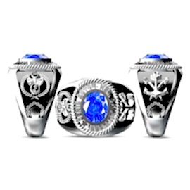 Deniz Astsubay HZL Okulu Yüzüğü 1890