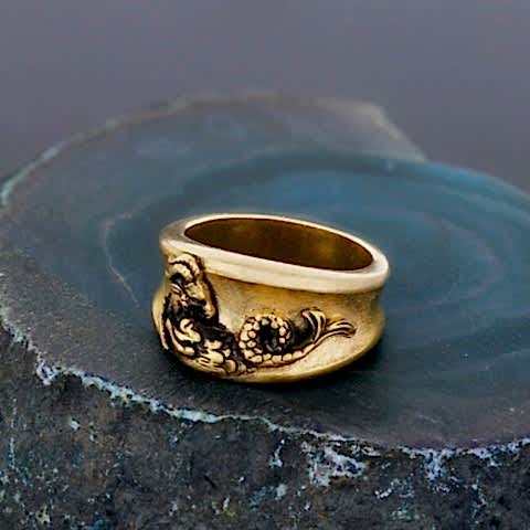 Doğum Haritalı Özel Tasarım Oğlak Burcu Gümüş Yüzük