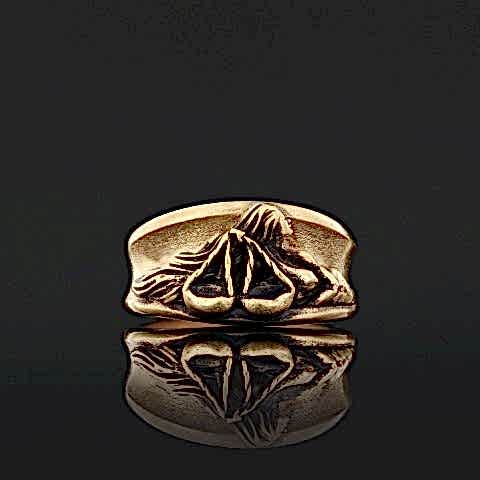 El Yapımı Kadın Terazi Burcu Gümüş Yüzük