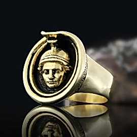 925 Ayar Gümüş Özel Üretim Athena Gümüş Yüzük