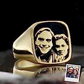 Fotoğraflı Yüzük Kare