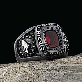 Gok Girsin Kizil Ciksin Gokturk Kurt Yüzük