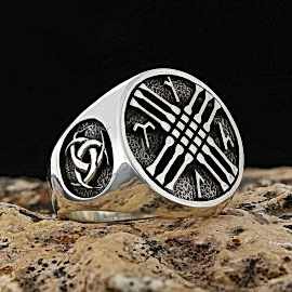 Göktürkçe Türk Kurt Yüzük