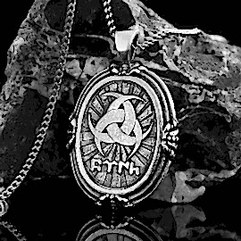 Göktürkçe Türk Yazılı Gümüş Kolye 925 Ayar