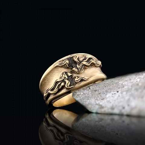 Gümüş Kadın İkizler Burcu Yüzük