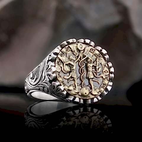 İkizler Burcu Yüzük, 925 Ayar Gümüş İkizler Burç Yüzük