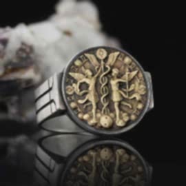 İkizler Burcu Yüzük Gümüş 925 Ayar