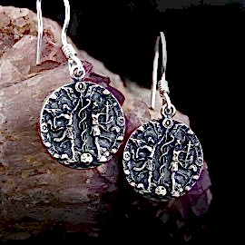 İkizler Burcu Küpe Gümüş 925 Ayar