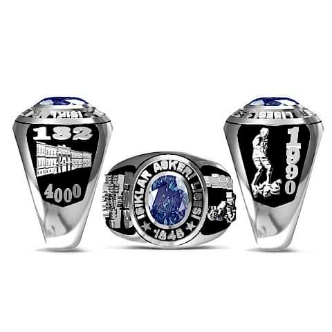 Işıklar Askeri Lisesi Yüzüğü 1990 Mezunu - 132. Dönem - 4000 Devresi