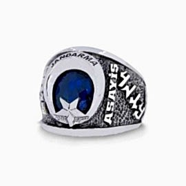 Jandarma Asayiş Göktürk Türkçe Yüzük