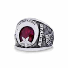 Jandarma Asayiş Tuğra Logolu Yüzük