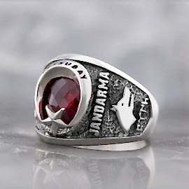 Jandarma Astsubay Yüzüğü Bozkurt Logolu 2022