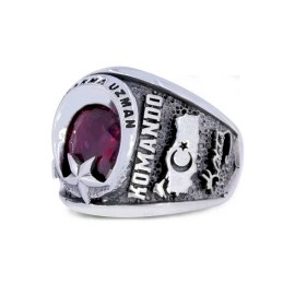 Jandarma Uzman Komando Yüzüğü 2019 Türkiye Haritalı