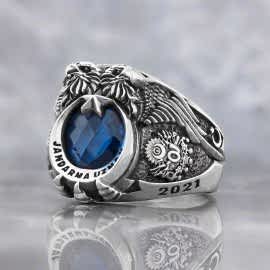 Çift Başlı Jandarma Uzman Komando Yüzüğü Devlet Armalı 2021