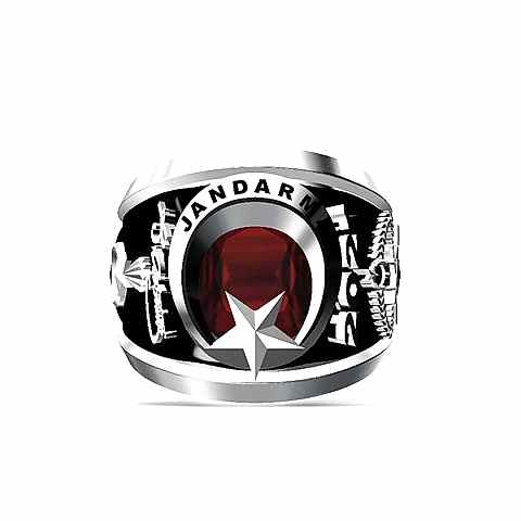 Jandarma Yüzüğü 2021, Jandarma Yüzük, Ay Yıldız Taşlı Jandarma Yüzük