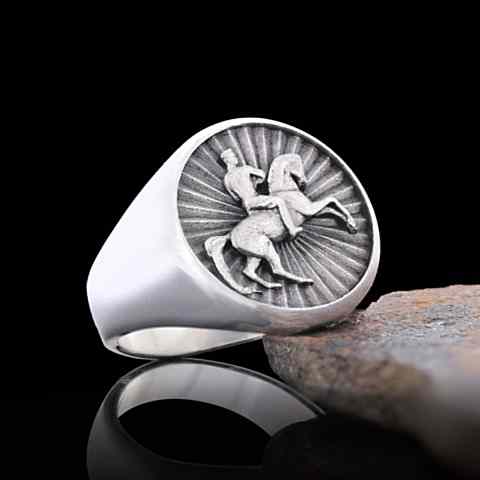 K. Atatürk 925 ayar Gümüş Yüzük