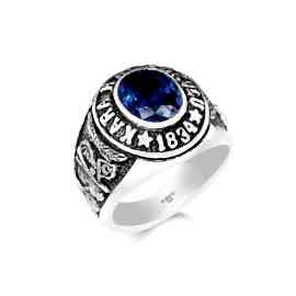 Taşlı Kara Harp Okulu Yüzüğü 1995, Harp Okulu Yüzüğü, Kara Harp Okulu 1995 Anı Yüzüğü, KHO Atatürk Kocatepe Yüzük