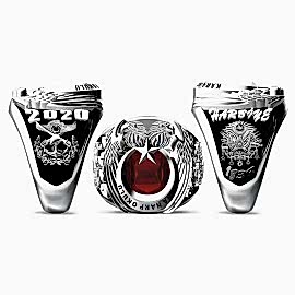 Çift Başlı Ay Yıldız Kara Harp Okulu Yüzüğü 2020, Osmanlı Devlet Armalı KHO Yüzük, TSK Amblemli Harp Okulu Harbiye Yüzüğü