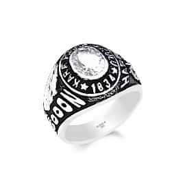 Kara Harp Okulu 2000-151. Dönem Taşlı Yüzük, Harp Okulu Yüzüğü 2000, Harbiye Anı Yüzüğü, Atatürk ve KHO Sembollü Yüzük