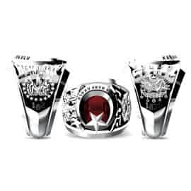 Kara Harp Okulu Yüzüğü Harbiye 2011-162. Dönem, Osmanlı Devlet Arması ve Kara Kuvvetleri Logolu KHO Yüzüğü, Harp Okulu Anı Yüzüğü