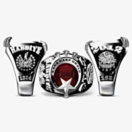 Ay Yıldız Pençeli Kara Harp Okulu Yüzüğü 2012-163, KHO Atatürk Sembollü Yüzük, Osmanlı Devlet Armalı Harbiye Yüzüğü