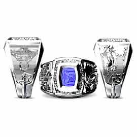 Kare Taşlı KHO Yüzük, Kara Harp Okulu Yüzüğü 2014 - 165, Atatürk Kocatepe Sembolü Harbiye Anı Yüzüğü, Harp Okulu Yüzüğü