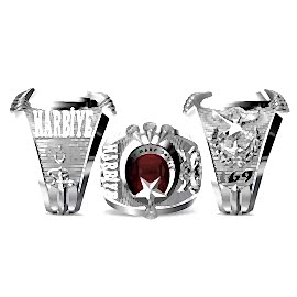 Ay Yıldız Pençeli Kara Harp Okulu Yüzüğü 2018-169, TSK Logolu Harbiye Yüzüğü, Harp Okulu Yüzüğü, KHO 2018 Yüzük