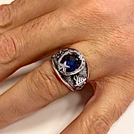 Kara Kuvvetleri Personel Yüzüğü 2008 - 323. Dönem, Ay Yıldız Taşlı KKK Yüzük