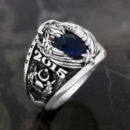 Kara Kuvvetleri Yüzüğü 2015-11. Dönem, Kara Harp Okulu Yüzük, KKK Piyade Yüzük, Kartallı Taşlı KHO Yüzük